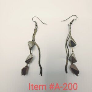 A Pair of Pierced Earrings, Item # A - 200